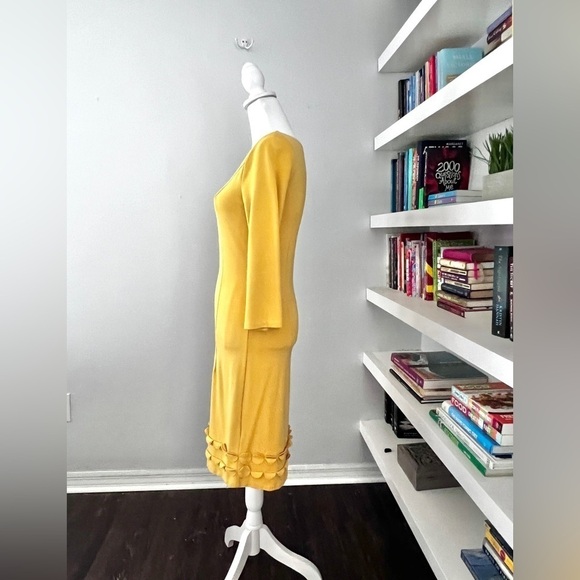 Boden Yellow Circle Shape Detail Sheath Dress, size 4R - Picture 6 of 15
